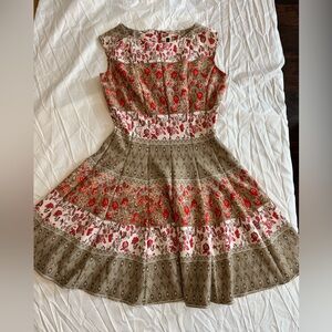 Julian Taylor Flare midi dress size 10